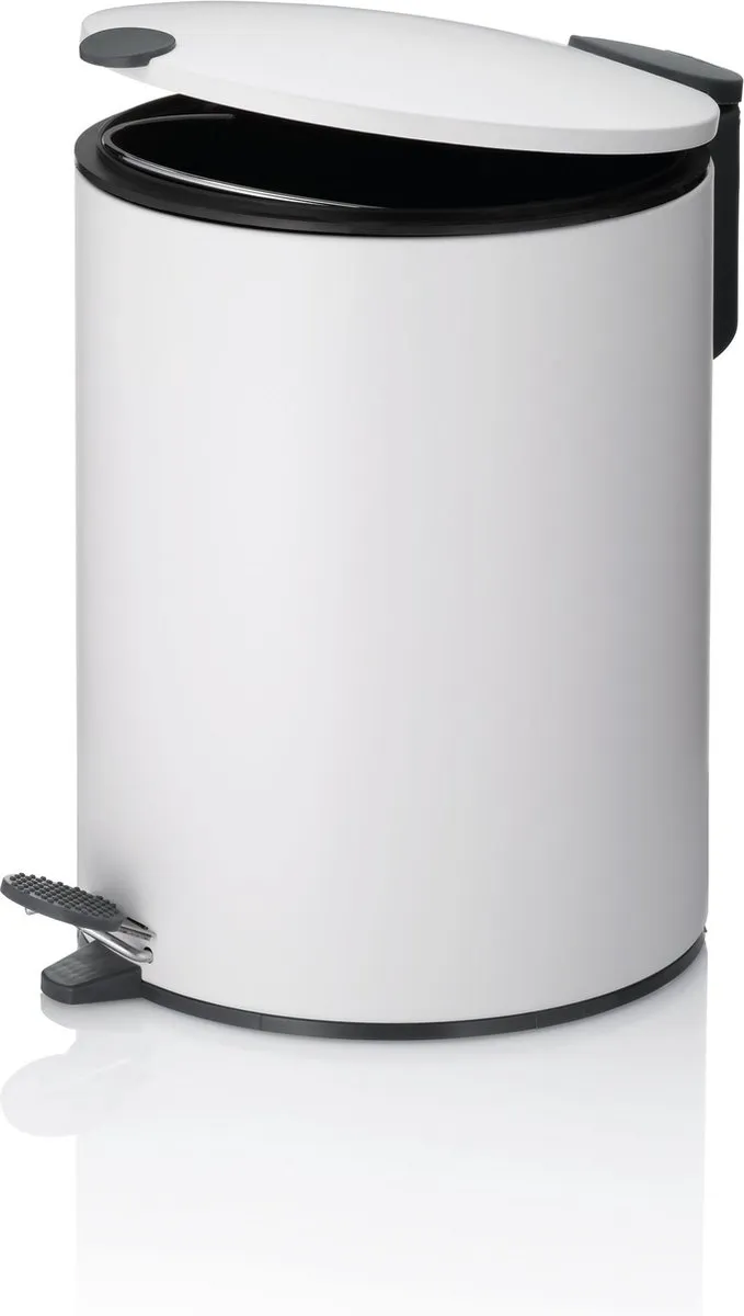 Pedaal Afvalemmer, 5 L, Wit - Kela | Mats
