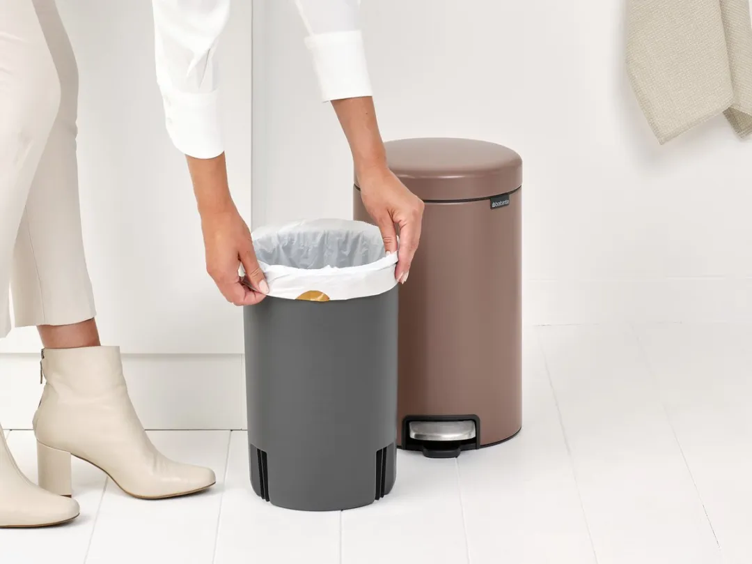 Brabantia NewIcon Prullenbak 12L - Satin Taupe