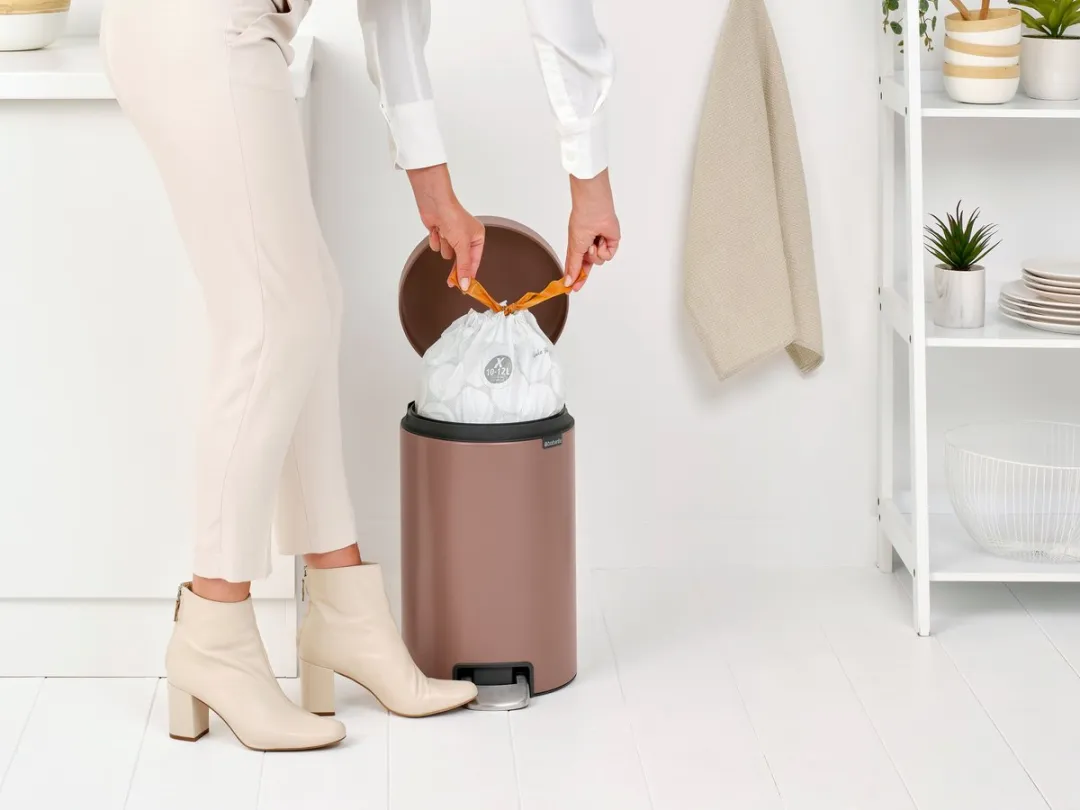 Brabantia NewIcon Prullenbak 12L - Satin Taupe