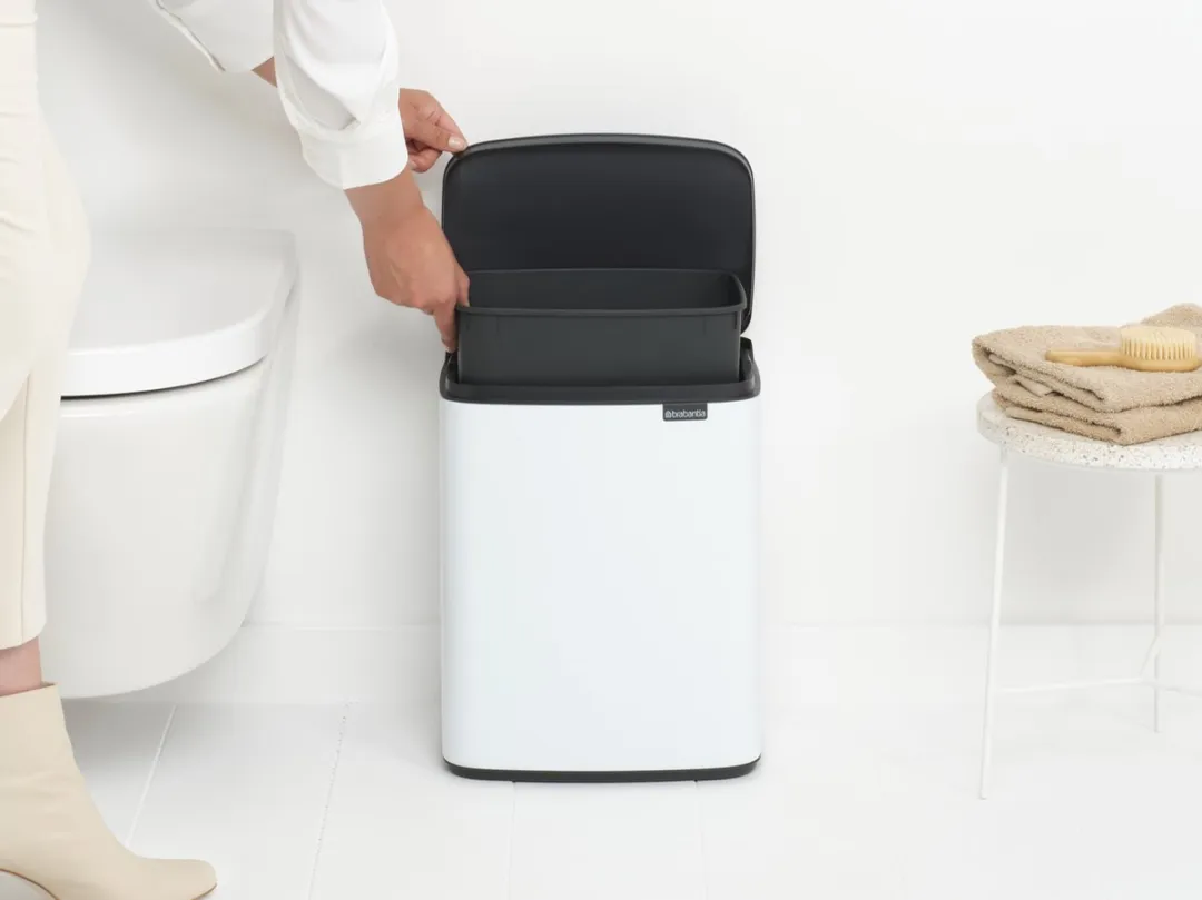 Brabantia Bo Prullenbak 12L - White - afbeelding 6 van 6