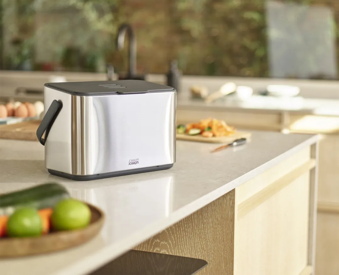 Joseph Joseph Collect Keukenafval Compostemmer 4L - RVS