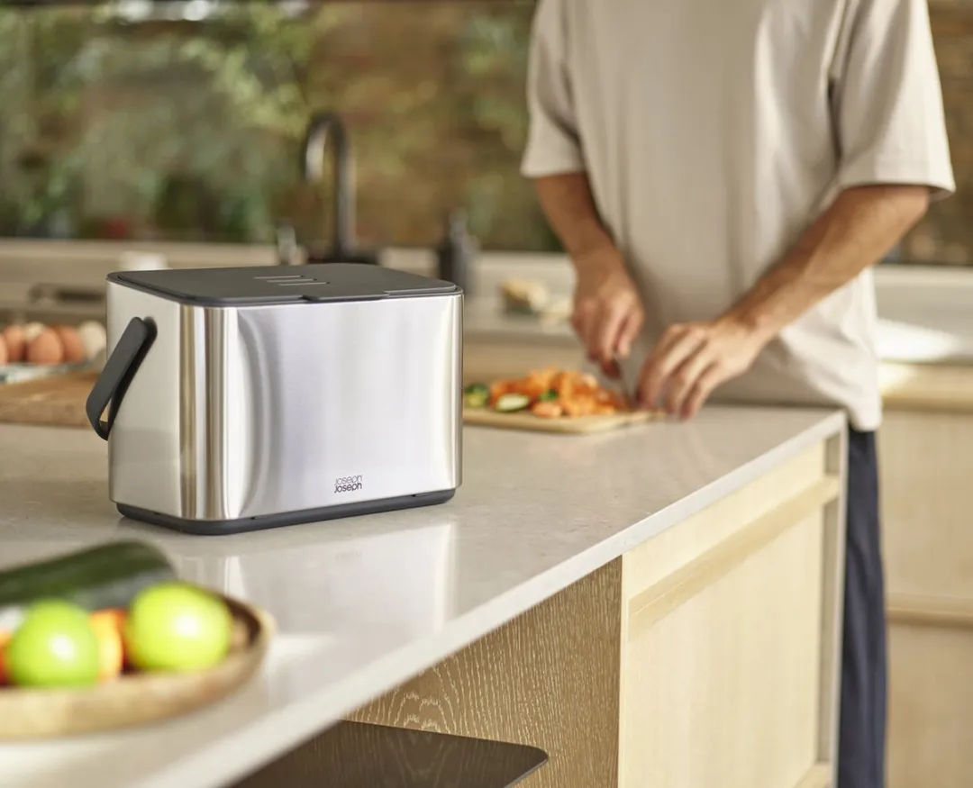 Joseph Joseph Collect Keukenafval Compostemmer 4L - RVS