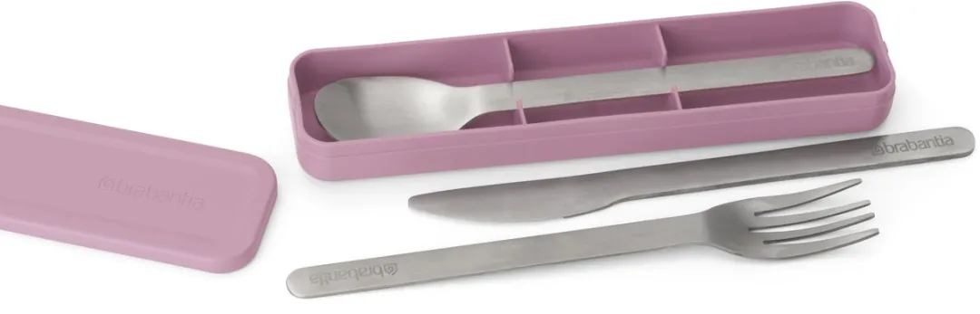 Brabantia Make & Take Bestekset 241925 - 3-delig - Lilac Pink