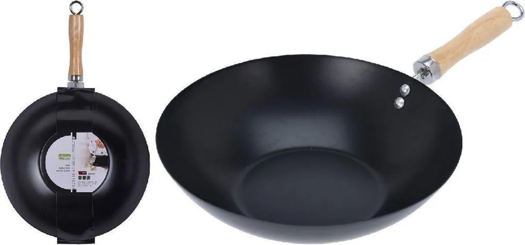 Excellent Houseware Wok 30cm - Zwart