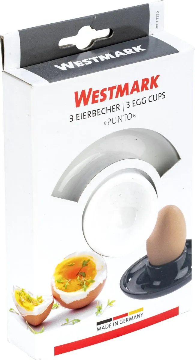 Westmark Punto Eierdoppen 3 Stuks - Ø10cm - Wit