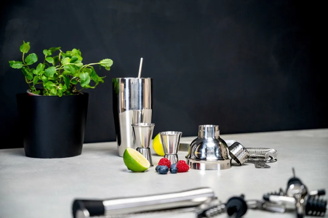 Alpina Cocktailset 14-delig RVS - Zilverkleurig