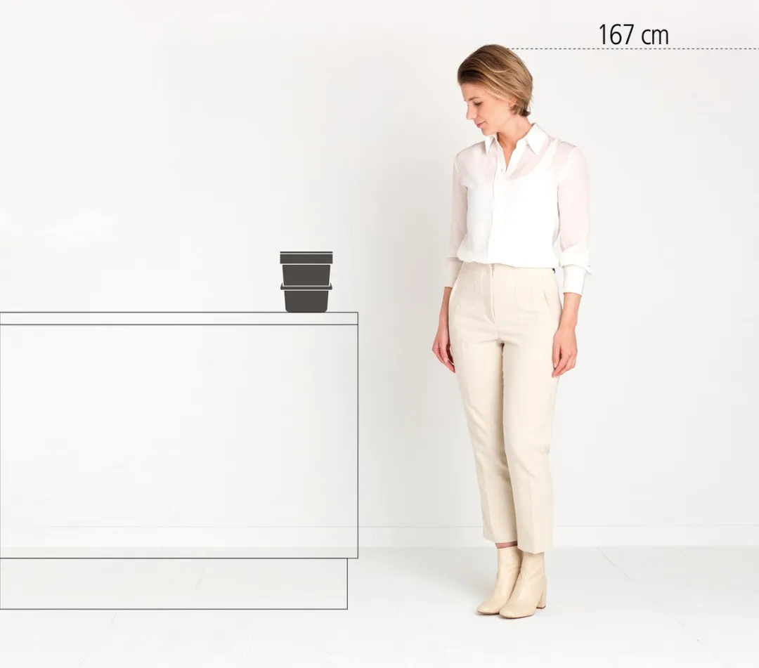 Brabantia Sort & Go Prullenbak 6L - Dark Grey