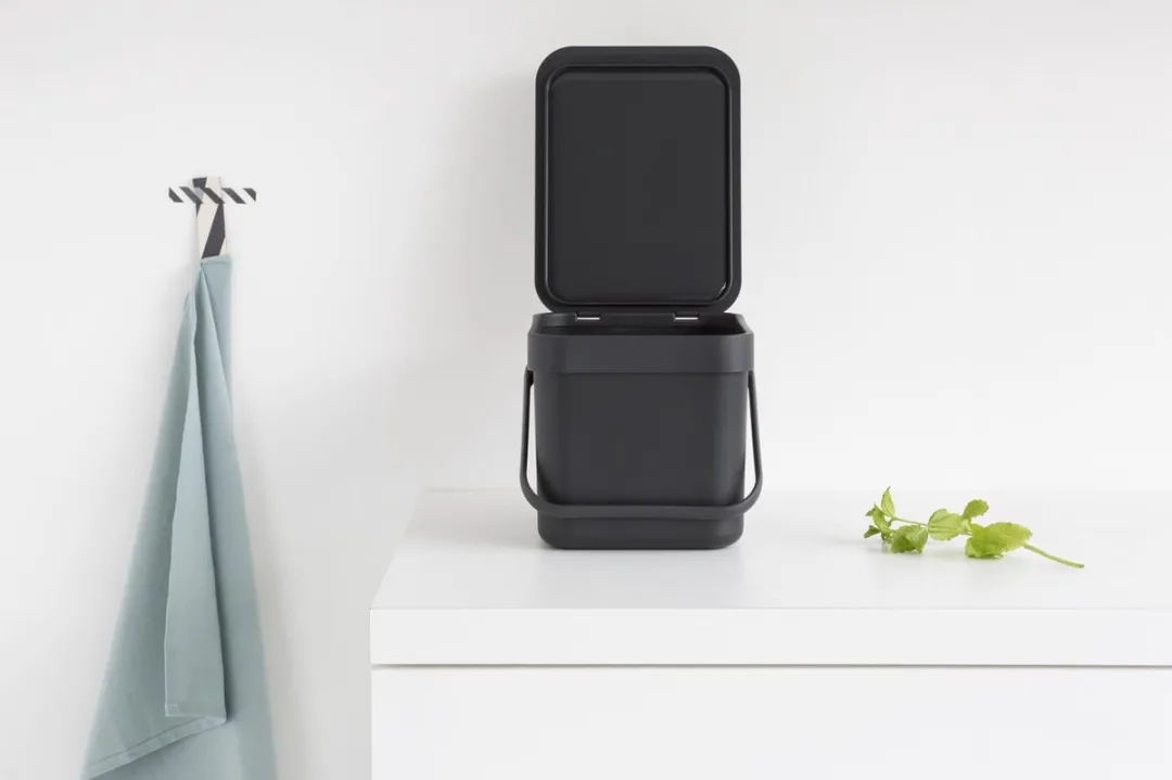 Brabantia Sort & Go Prullenbak 6L - Dark Grey