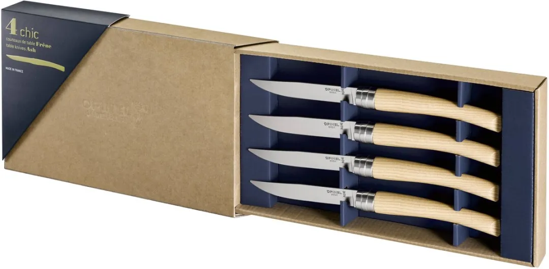 Opinel Table Chic Tafelmessen - 4-delig - Esshout - afbeelding 6 van 6