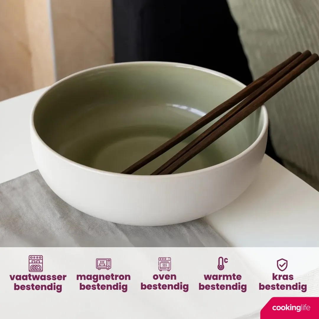 Cookinglife Kom Groen Ø16,5cm - 6 Stuks