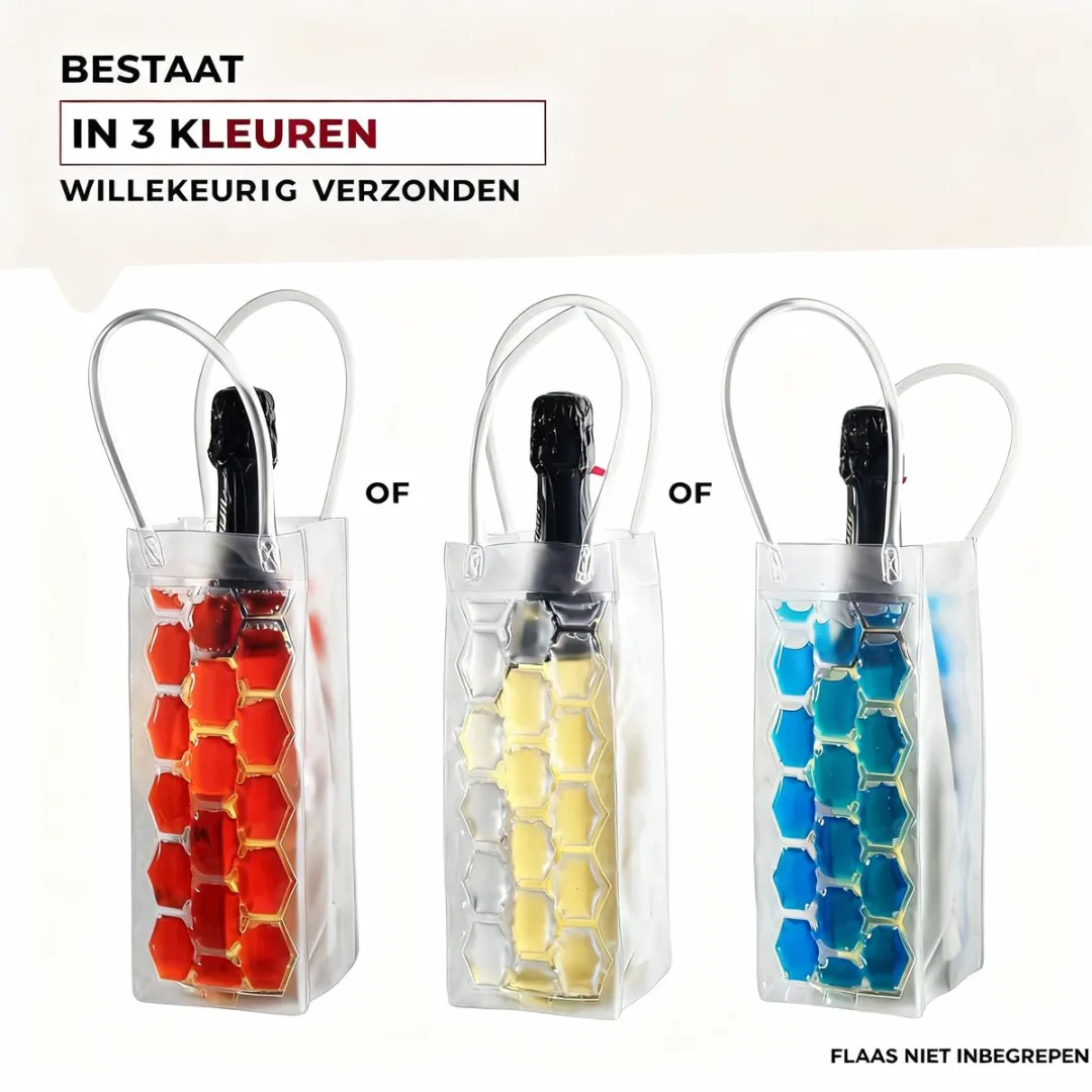 Fackelmann 49397 Verkoelend Flessenzakje - 37x10,5cm - 3 Kleuren