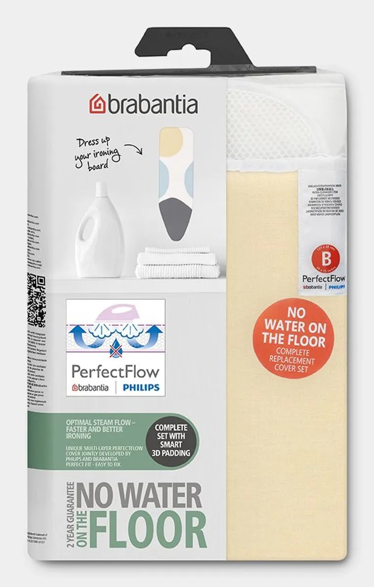 Brabantia Perfect Flow Strijkplankhoes 124x38cm - Spring Bubbles - afbeelding 6 van 6