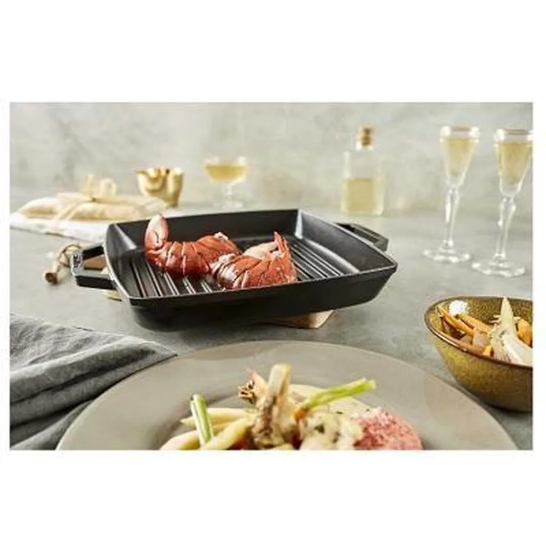 Staub Grillpan 28cm - Zwart