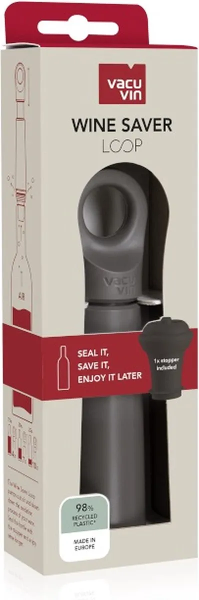 VacuVin Wine Saver Loop - Grafiet - afbeelding 6 van 6