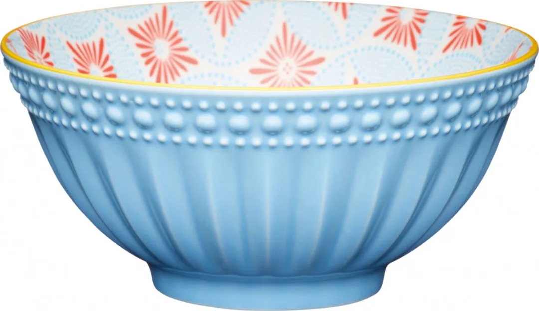 KitchenCraft Kom Mozaiek Lichtblauw 15,7x7,5cm