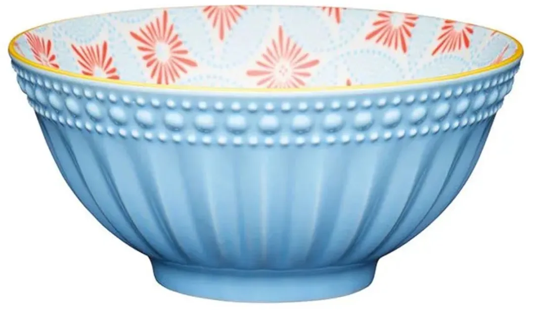 KitchenCraft Kom Mozaiek Lichtblauw 15,7x7,5cm - afbeelding 6 van 6