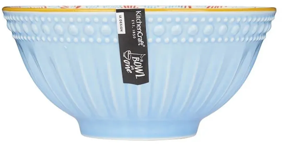 KitchenCraft Kom Mozaiek Lichtblauw 15,7x7,5cm - afbeelding 5 van 6
