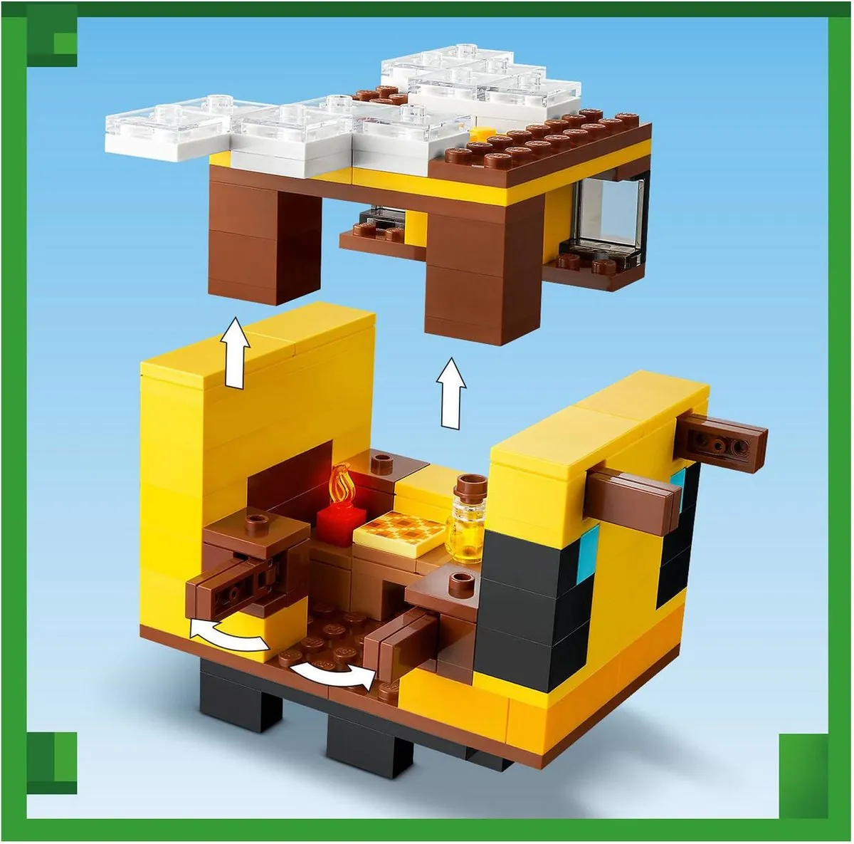 LEGO Minecraft Het Bijenhuisje Bouwset 21241 - Meerkleurig - afbeelding 6 van 6