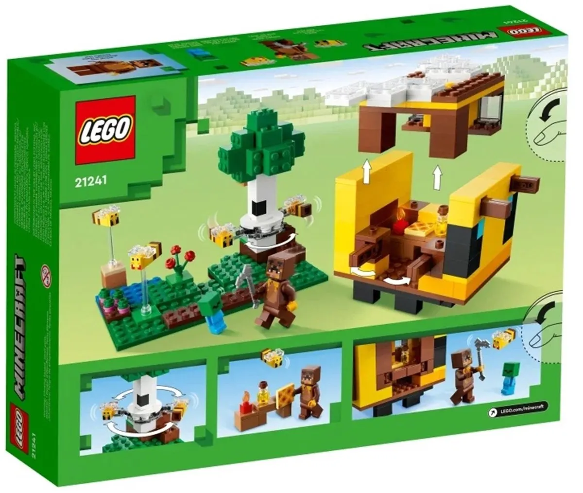 LEGO Minecraft Het Bijenhuisje Bouwset 21241 - Meerkleurig - afbeelding 3 van 6