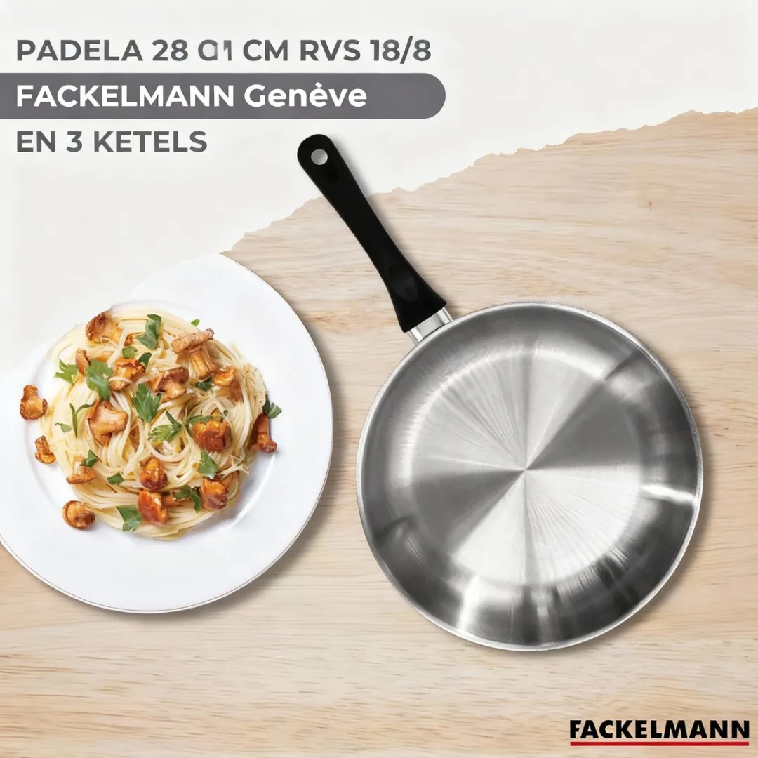 Fackelmann Roestvrijstalen Pannen Set 9446350
