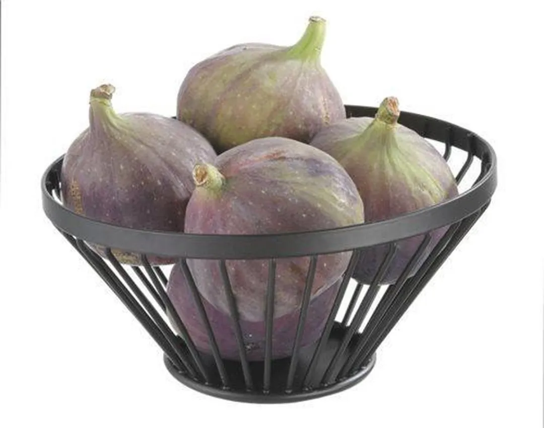 HENDI Fruitkorf Schuin Matzwart Ø15cm - 6 Stuks