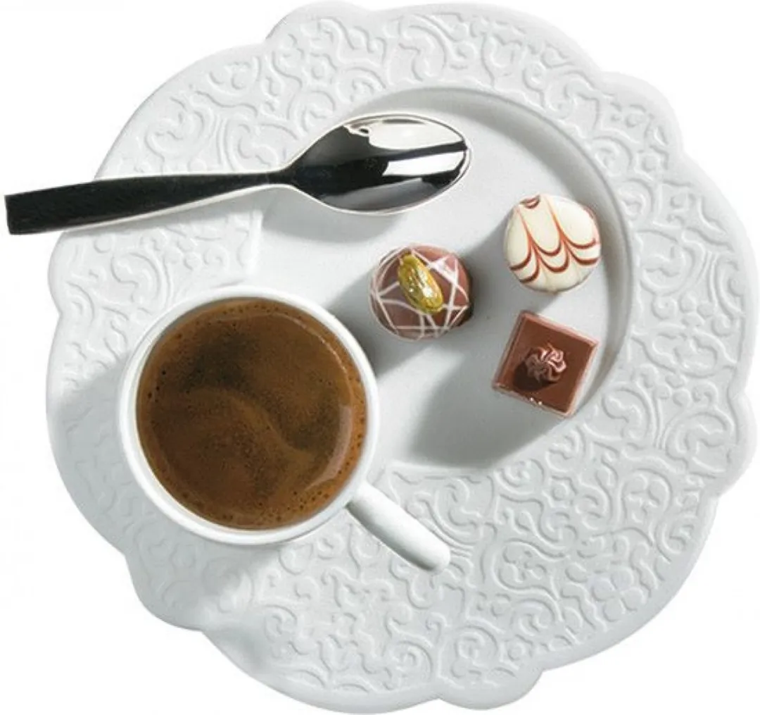 Alessi Dressed Gebaksbordje MW01/94 - Ø16cm - Wit