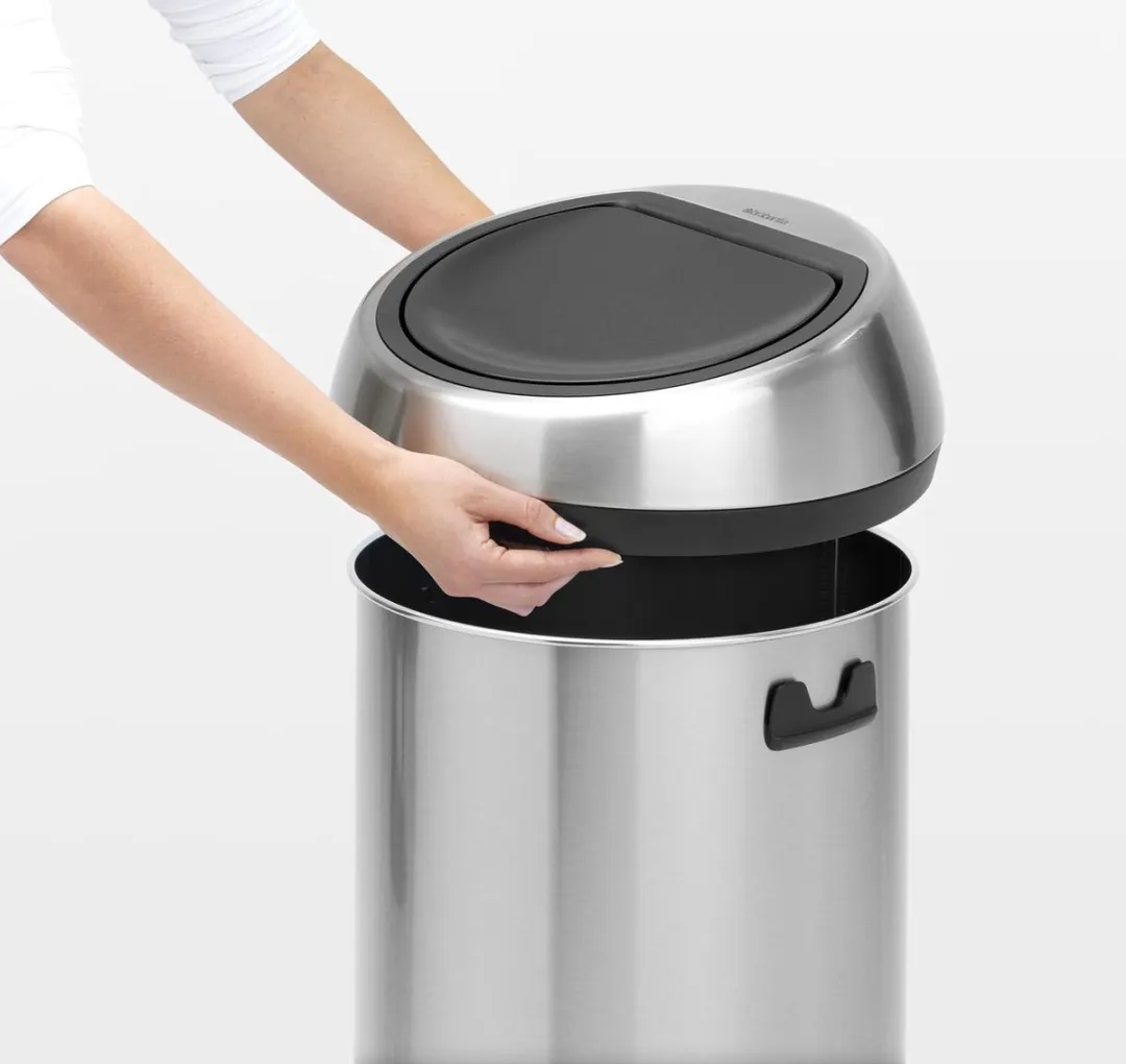 Brabantia Touch Bin Prullenbak 60L - Matt Steel Fingerprint Proof