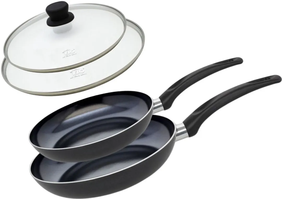 Fackelmann Elo 9807650 Set 2 Aluminium Pannen met Glasdeksels