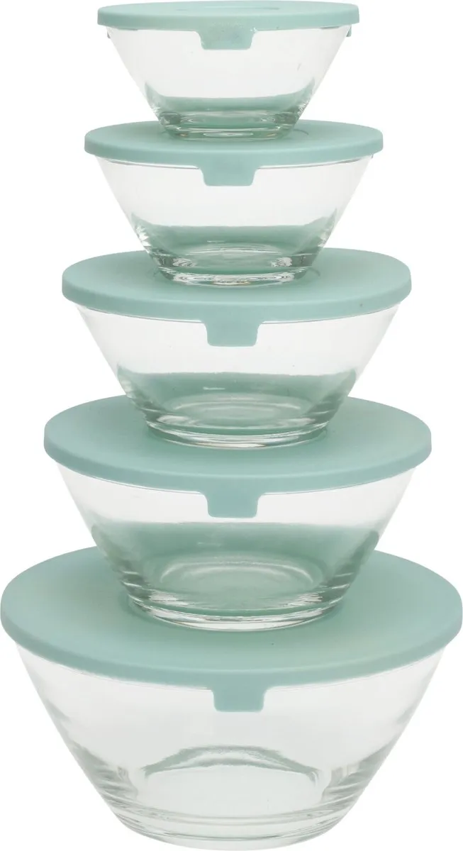 Excellent Houseware Schalenset 5-delig - Luchtdicht - Multicolor