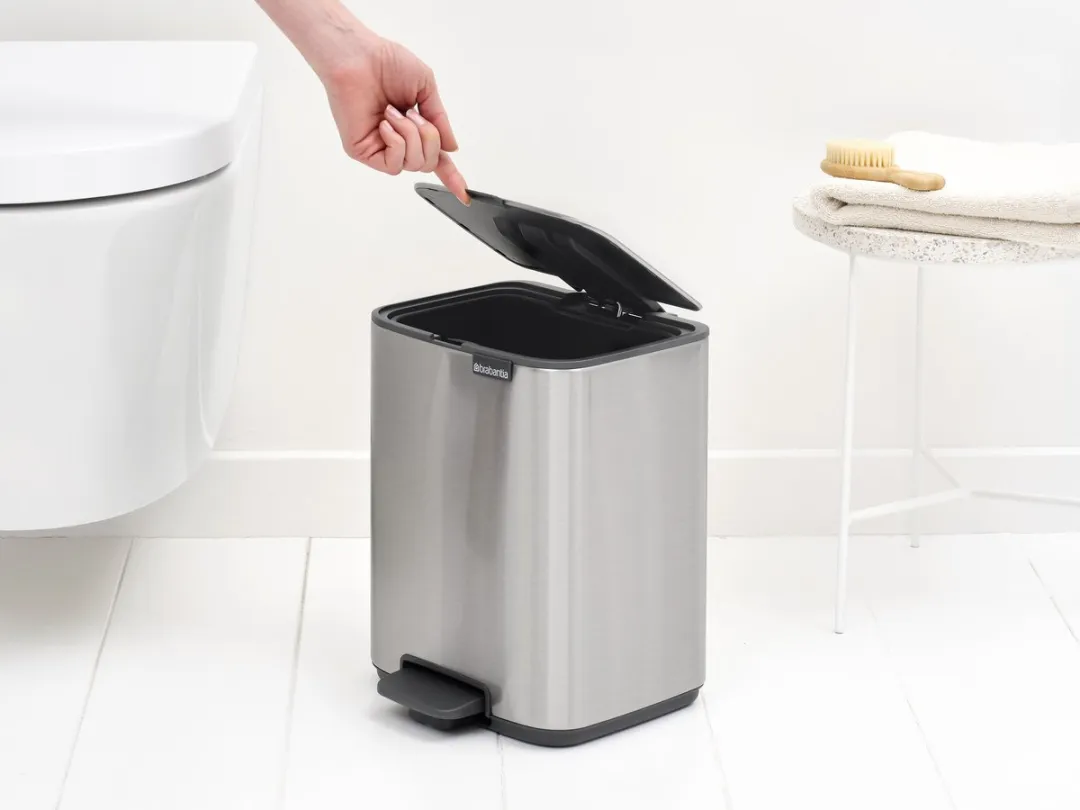 Brabantia Bo Pedaalemmer 7L - Matt Steel Fingerprint Proof