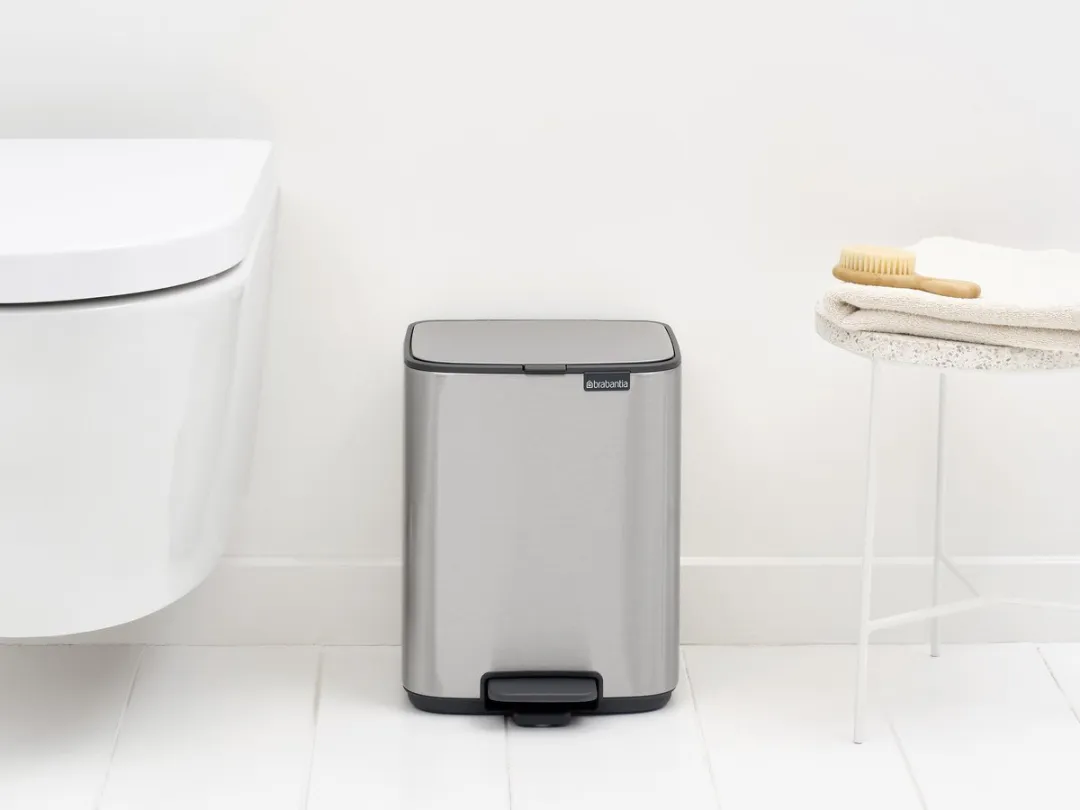 Brabantia Bo Pedaalemmer 7L - Matt Steel Fingerprint Proof