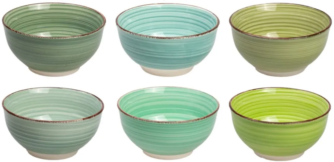 Cookinglife Kom Delice Groen Set van 6