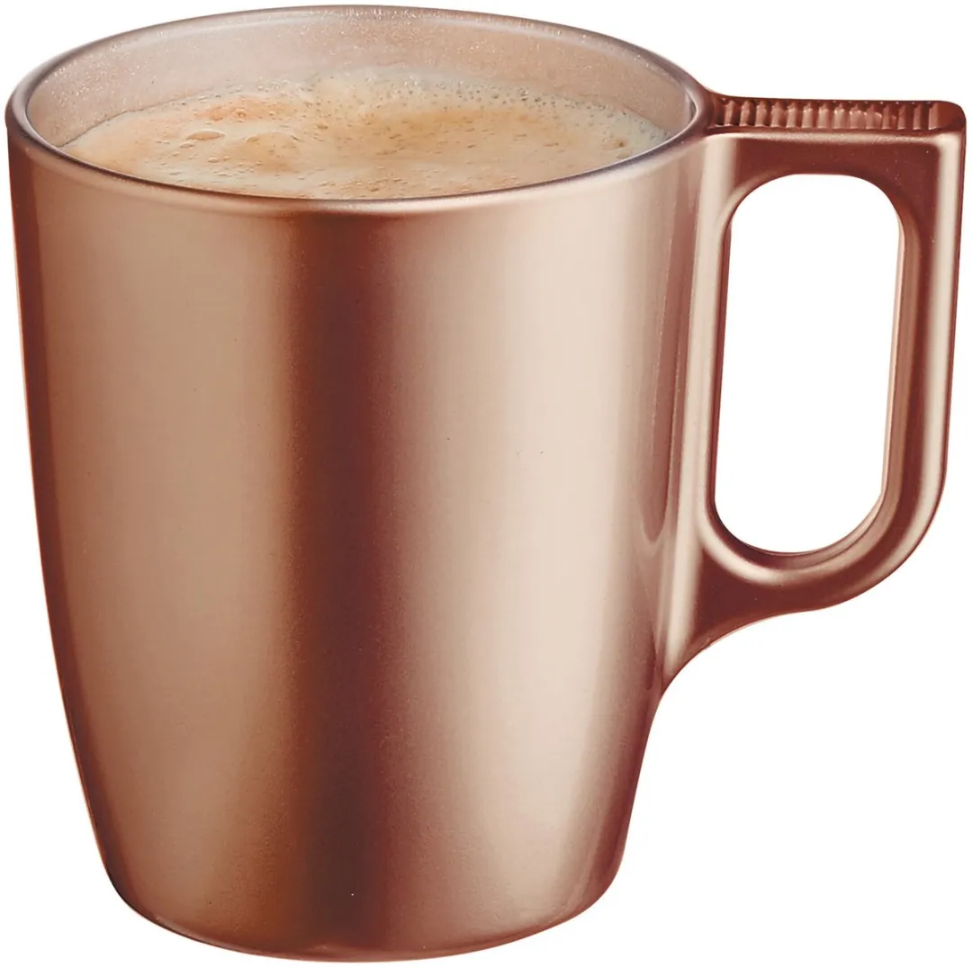 Luminarc Monaco Koffiemokken - 4 Stuks 250ml - Caramel Bruin