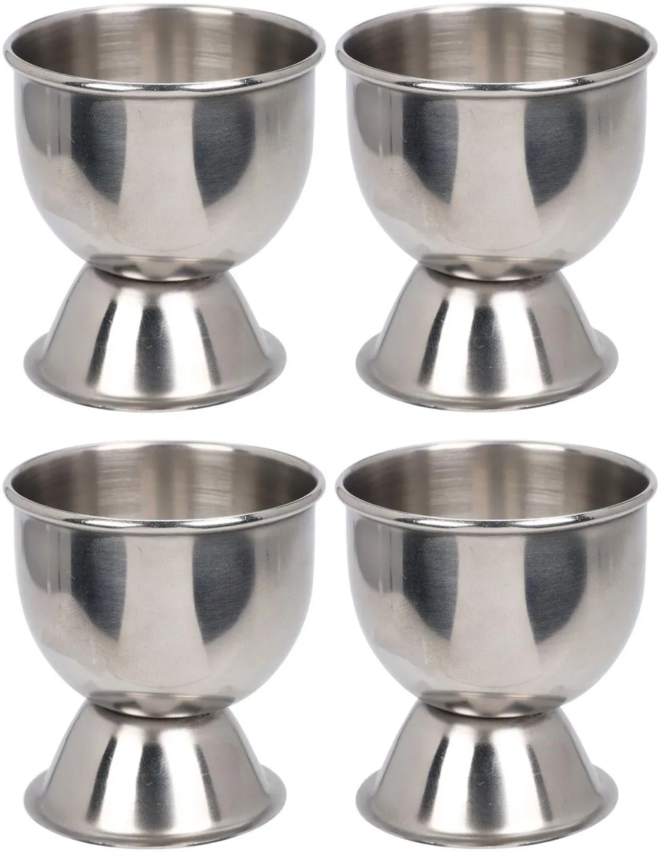 Excellent Houseware Eierdopjes RVS - 12 Stuks