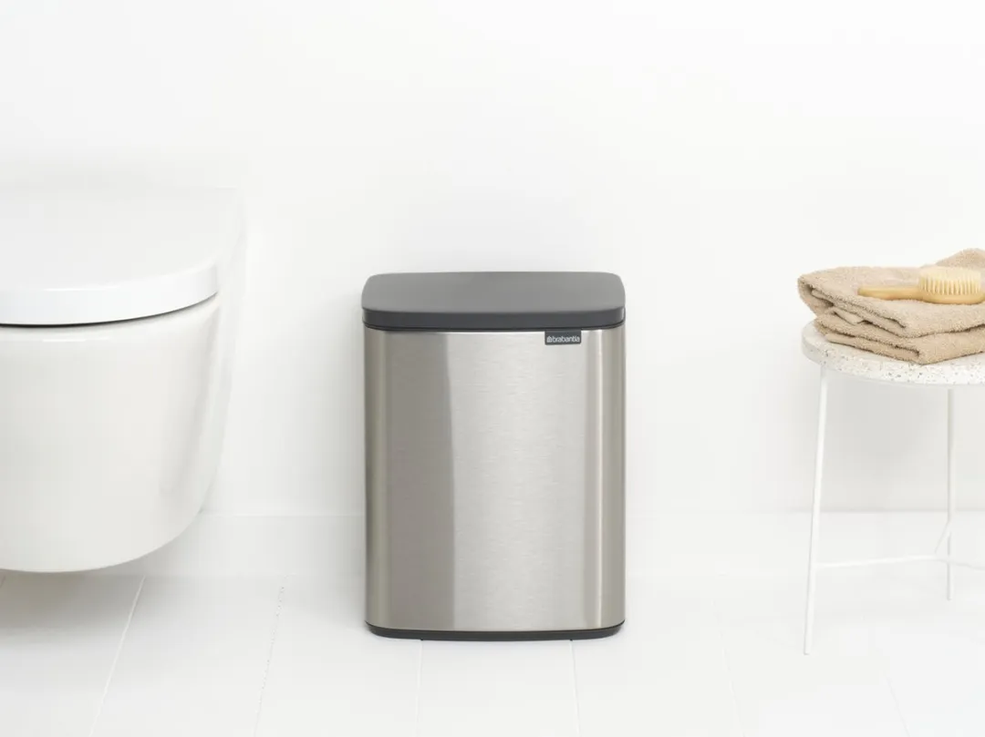 Brabantia Bo Prullenbak 12L - Matt Steel Fingerprint Proof