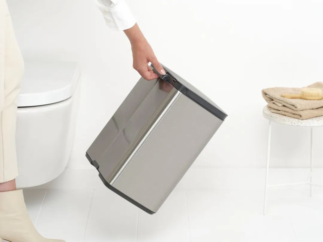 Brabantia Bo Prullenbak 12L - Matt Steel Fingerprint Proof
