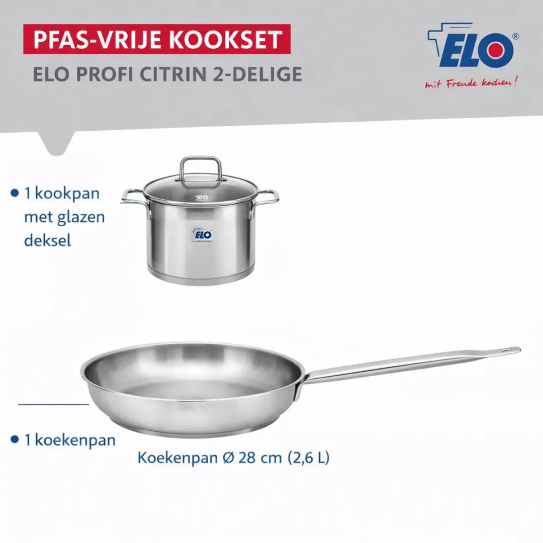 Fackelmann Elo Profi Keukengerei Set 2-delig - Roestvrij staal