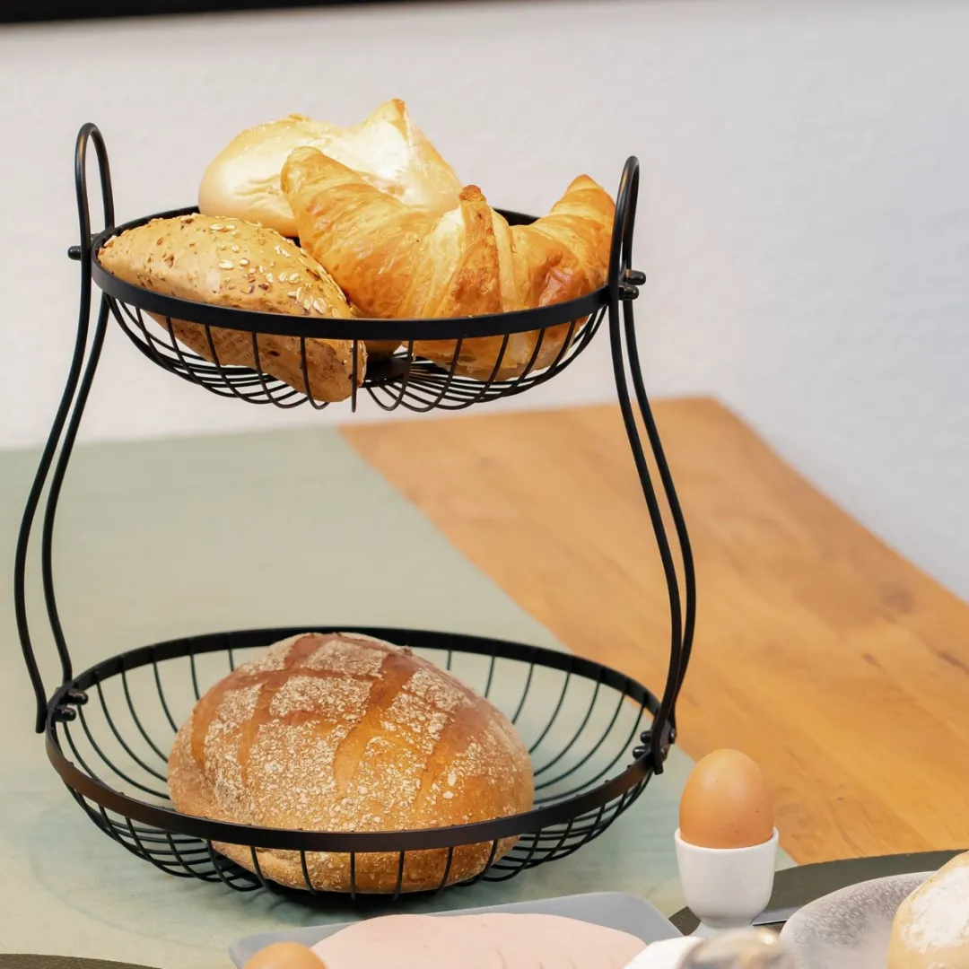 Westmark Doppio Fruitetagère 2 Lagen - Zwart 32,5x34,5cm