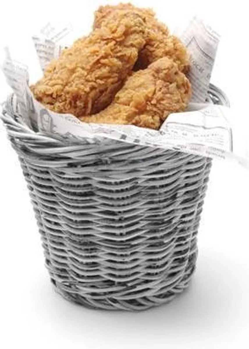 HENDI Snackmandje - Zwart - Ø130x110mm