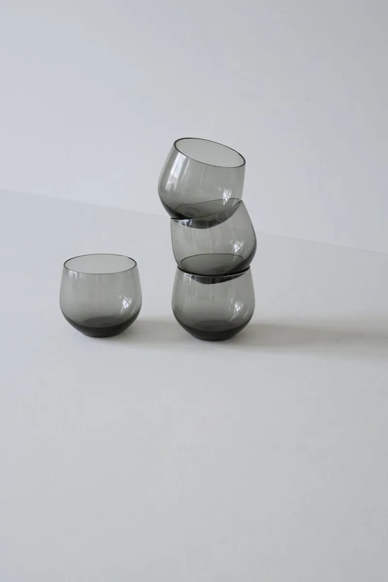 Sagaform Glazen 35cl - 4 Stuks - Grijs