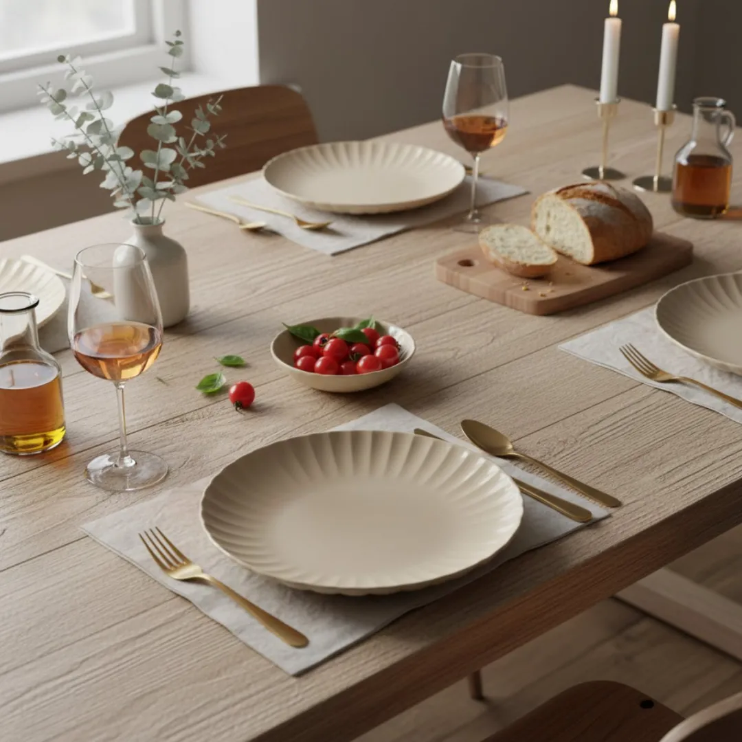Cookinglife Dinerborden Cardida Beige - 6 Stuks