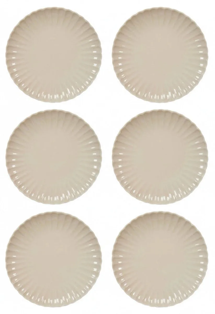Cookinglife Dinerborden Cardida Beige - 6 Stuks
