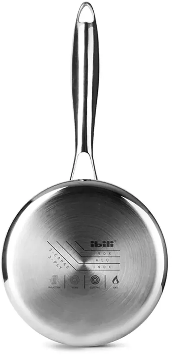 Ibili Triply Natural Steelpan 14cm - Zilver