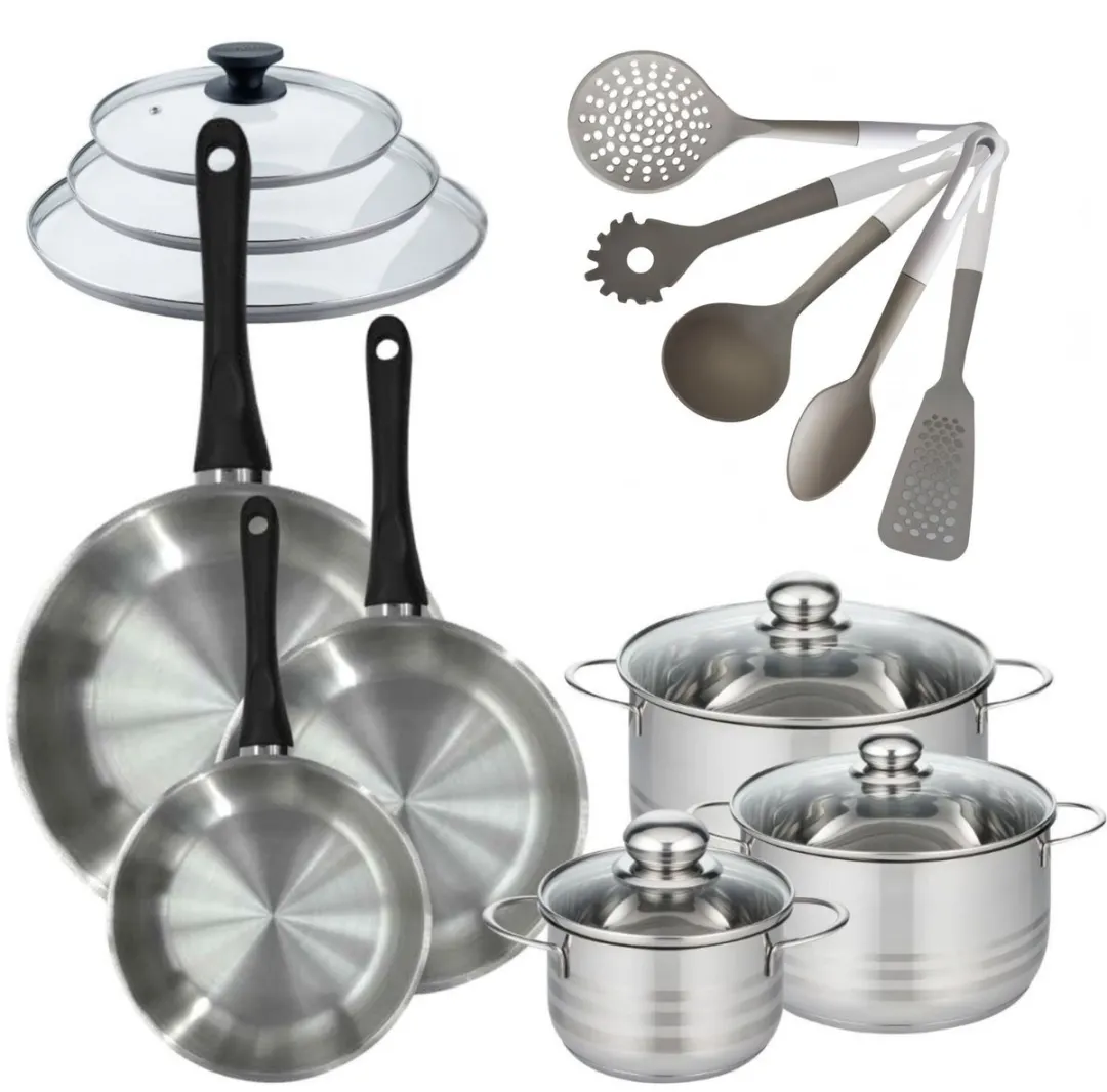 Fackelmann Geneva & Elo RVS Kookset 20/24/28cm + 16/20/24cm