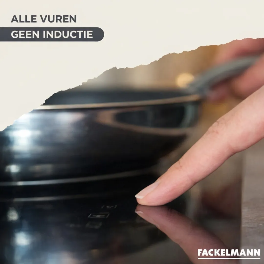 Fackelmann Geneva RVS Koekenpan & Kookpanset 16/20/24cm - 5 Stuks