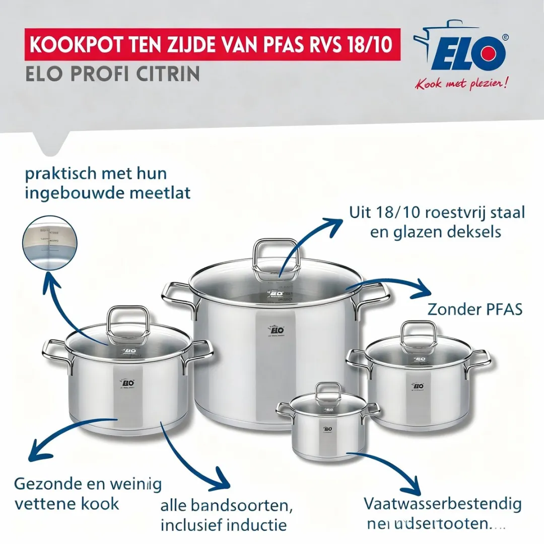 Fackelmann Elo Profi Keukengerei Set 5-delig - 14-28cm Roestvrij staal - afbeelding 6 van 6