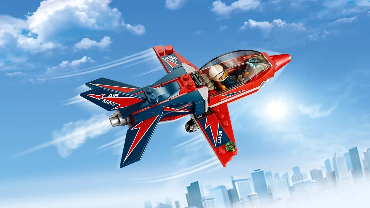 LEGO City Vliegshowjet 60177 - 87 Stukken - Multicolor - afbeelding 6 van 6