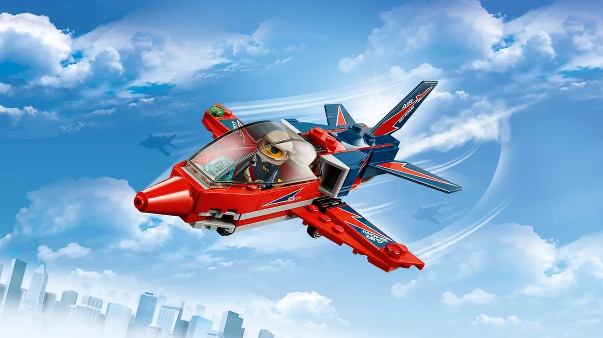 LEGO City Vliegshowjet 60177 - 87 Stukken - Multicolor