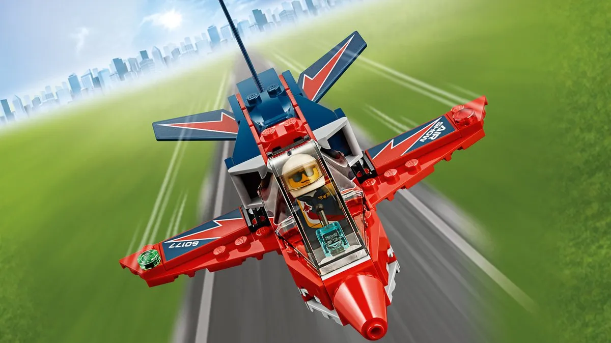 LEGO City Vliegshowjet 60177 - 87 Stukken - Multicolor