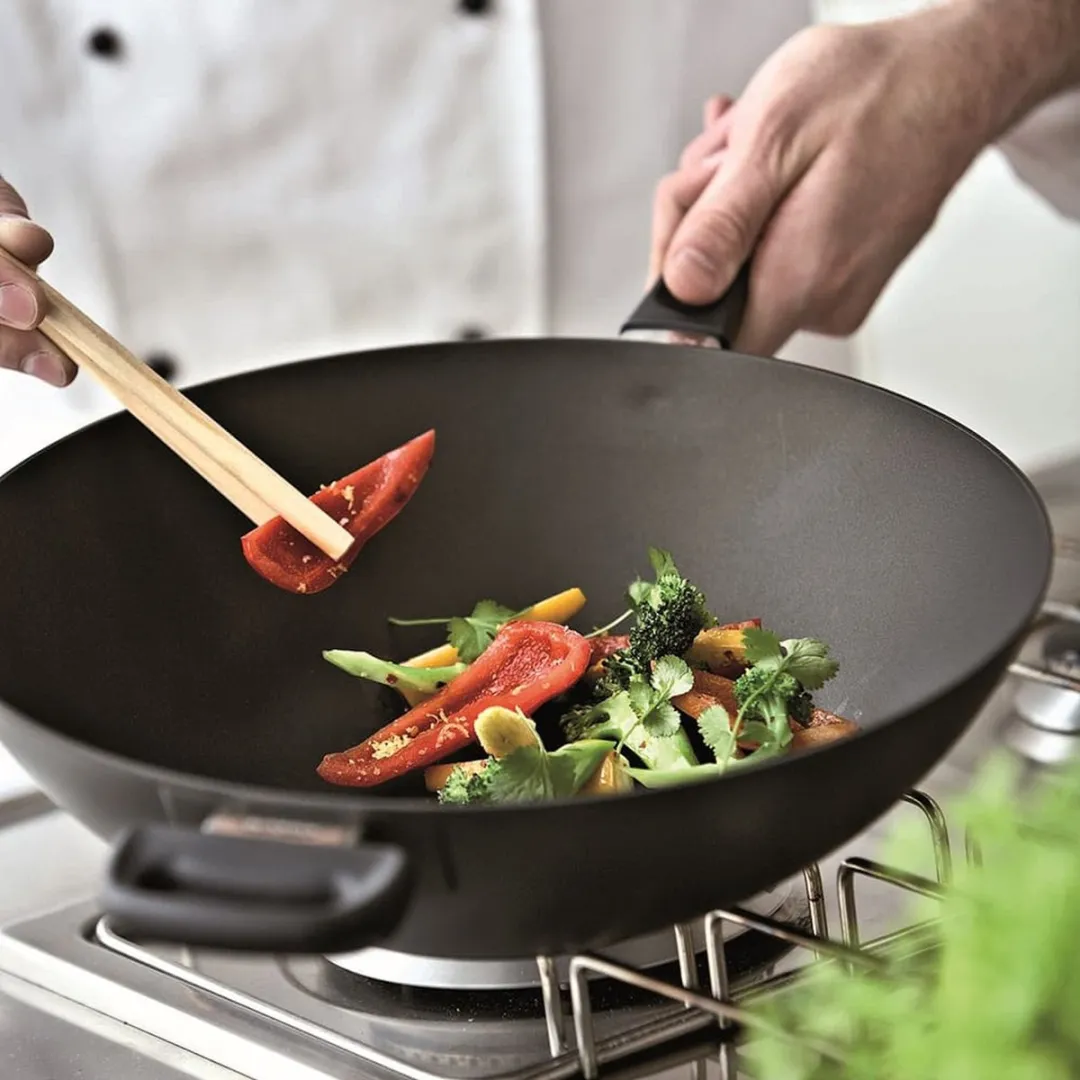 Scanpan Classic Wok 32cm - Inductie - Zwart